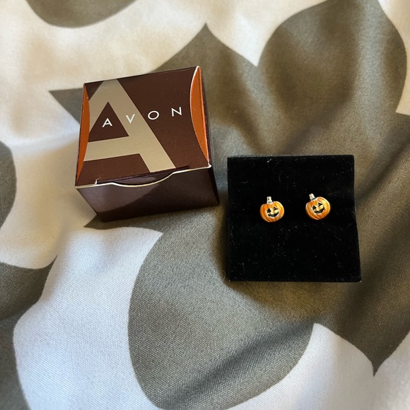 Pumpkin Stud Earring Halloween Avon New Cute Party Costume Jewelry Kawaii Fall - Picture 3 of 5